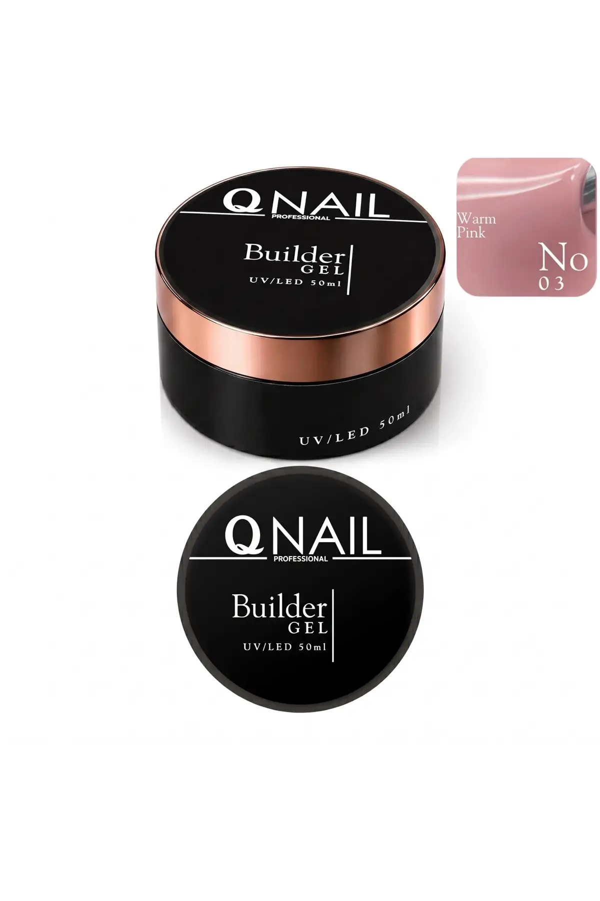 Builder Gel 50 ml Protez Tırnak Jeli UV LED Uzatma Güçlendirme Profesyonel Jel NO:03