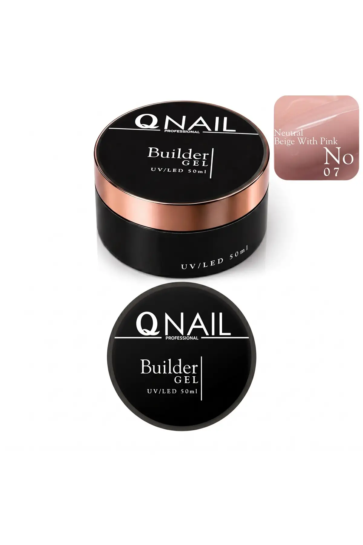 Builder Gel 50 ml Protez Tırnak Jeli UV LED Uzatma Güçlendirme Profesyonel Jel NO:07