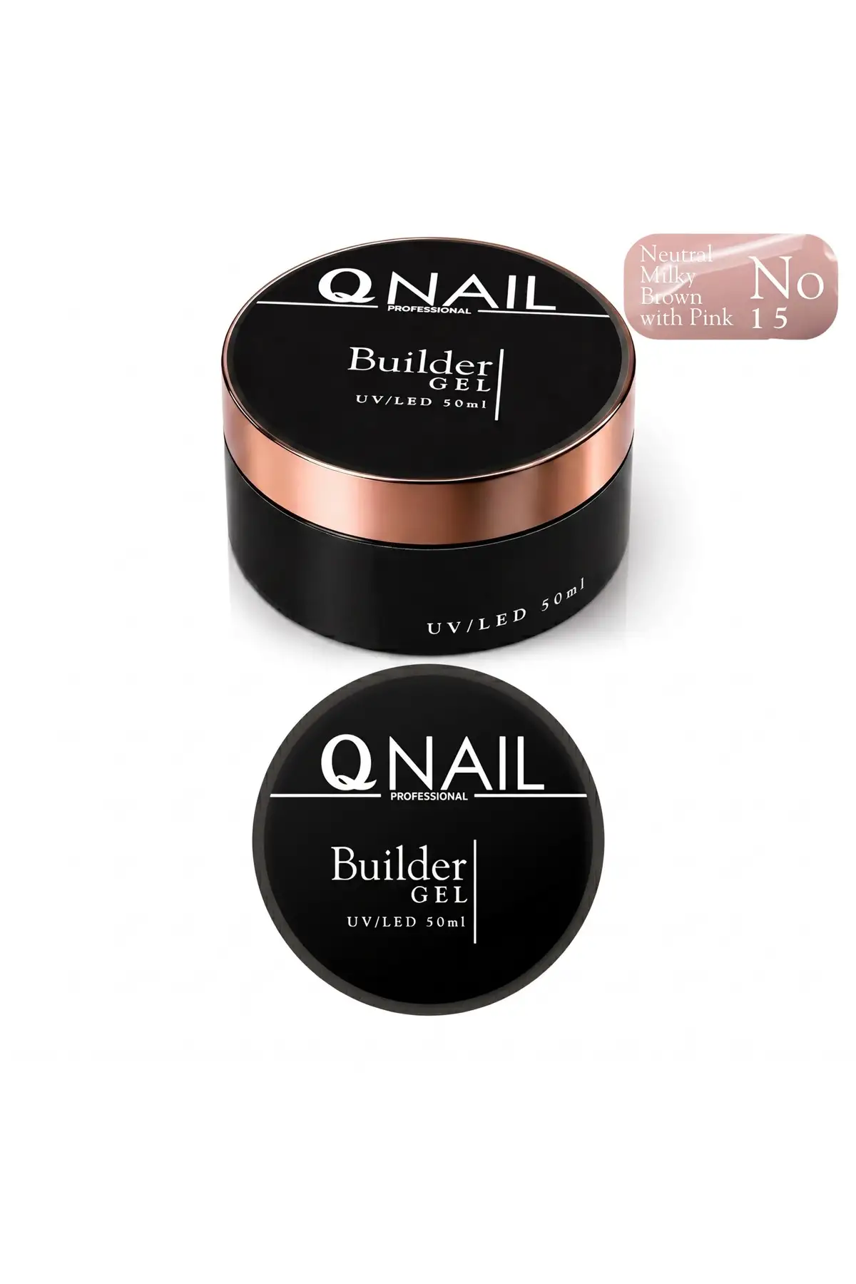 Builder Gel 50 ml Protez Tırnak Jeli UV LED Uzatma Güçlendirme Profesyonel Jel NO:15