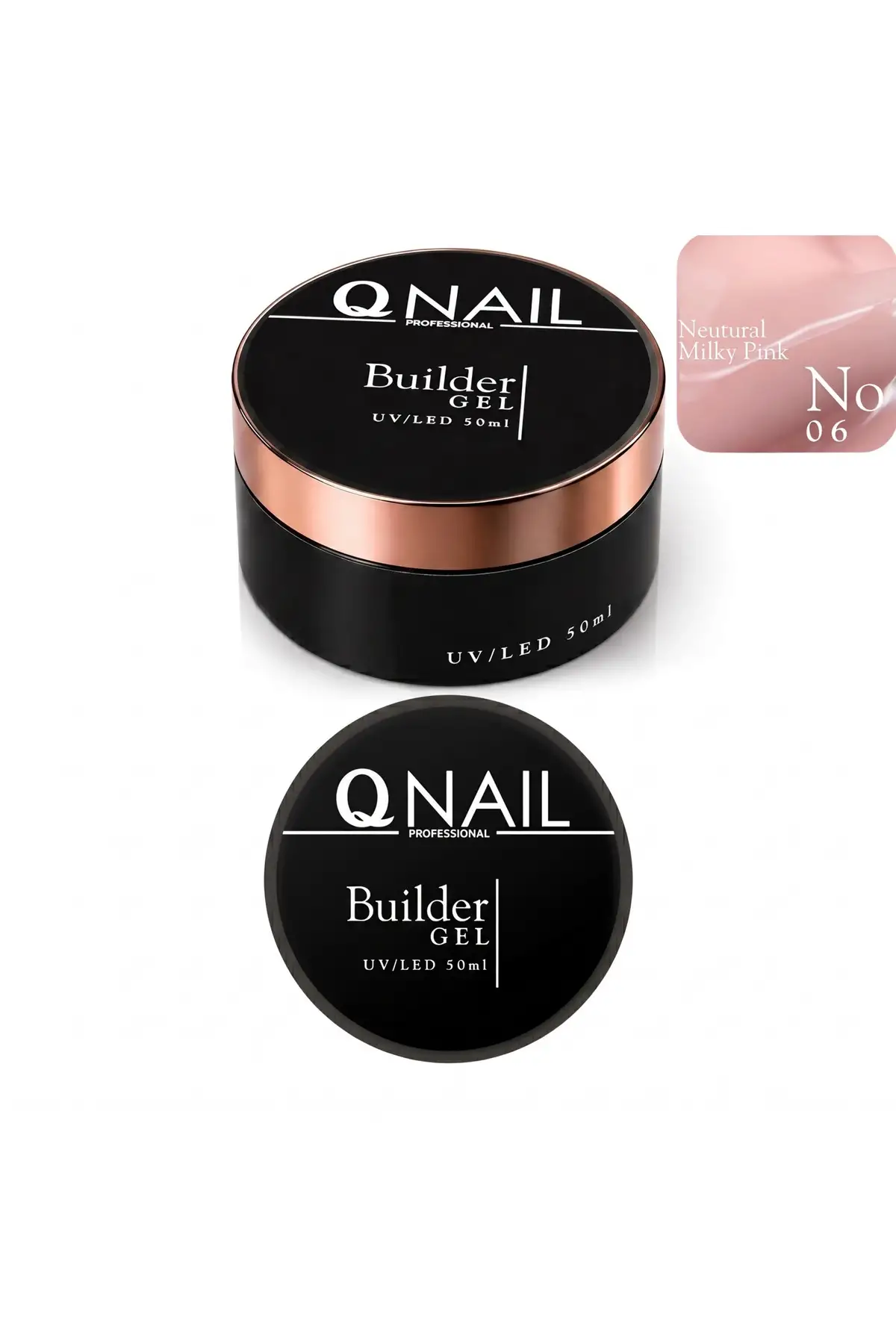 Builder Gel 50 ml Protez Tırnak Jeli UV LED Uzatma Güçlendirme Profesyonel Jel NO:06