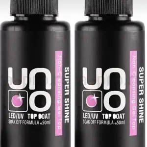 Uno Supershine Top Coat 50 ml Silinmeyen Top Coat 2Li Set