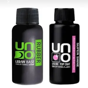 Profesyonel Uno Rubber Base Coat & Uno Top Coat 50ml
