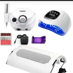 Protez Tırnak Kalıcı Oje Seti (FREZE MAKİNESİ + X15 UV/LED OJE KURUTUCU + TOZ TOPLAMA 3 FANLI)