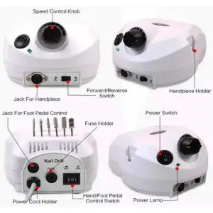 Protez Tırnak Kalıcı Oje Seti (FREZE MAKİNESİ + X15 UV/LED OJE KURUTUCU + TOZ TOPLAMA 3 FANLI)