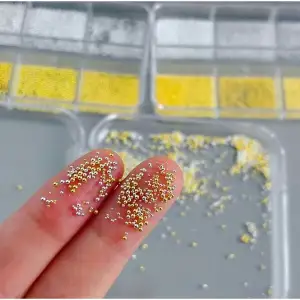 Havyar Tırnak Taş Süsleme Nail Art Boncukları Gold ve Silver 6lı