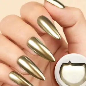 Gold Gel Metalik jel Paint Metalik Gri Nail Art Kalıcı Oje 5g