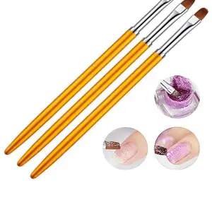 3lu Protez Tırnak Jel Fırçası Uv Gel Fırça
