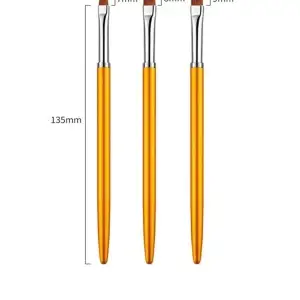 3lu Protez Tırnak Jel Fırçası Uv Gel Fırça