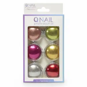 6lı Inci Tırnak Tozu Seti – Tırnak Süsü, Nail Art Dekor, Parıltılı Toz Seti
