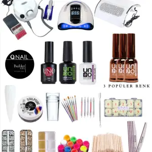 Kalıcı Oje - Protez Tırnak Seti Salon (FREZE UV/LED AKSESUAR FULL PARÇA)