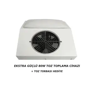 Nail Tırnak Toz Toplama Makinesi Tek Fanlı - Ekstra Güçlü 80W - Protez Tırnak Toz Çekme Makinası