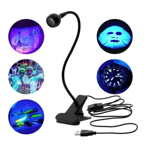 Masaya Sabitlemeli Uv Led Kurutucu Akrobat Lamba Siyah