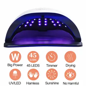 X Max Uv Led Tırnak Kurutucu 220 Watt 45 Led Protez Tırnak Kalıcı Oje Kurutma Makinası