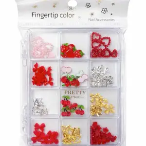 Charm 3D Tırnak Süsleme Protez Tırnak Nail Art Süsleme Karışık Desenli TG-81