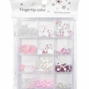 Charm 3D Tırnak Süsleme Protez Tırnak Nail Art Süsleme Karışık Desenli TG-82