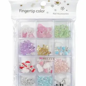 Charm 3D Tırnak Süsleme Protez Tırnak Nail Art Süsleme Hello Kitty Karışık Desenli TG-84
