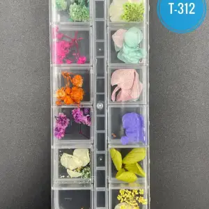 Kurutulmuş Gerçek Çiçek Nail Art Süsleme 3d Kuru Çiçek Model T-312