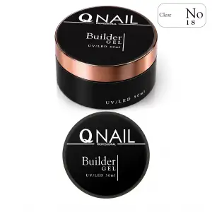 Builder Gel 50 ml Protez Tırnak Jeli UV LED Uzatma Güçlendirme Profesyonel Jel NO:18 Clear