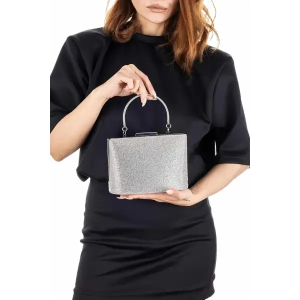 Archangel Taşlı Zincir Askılı Abiye Çanta