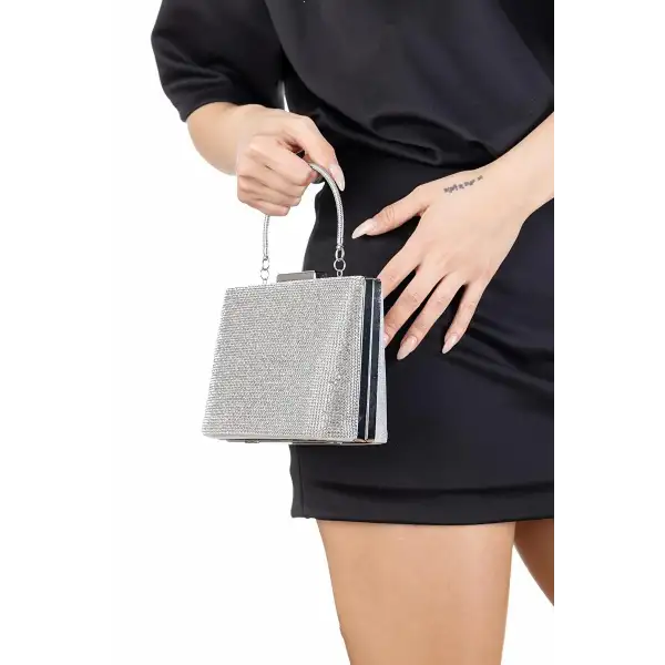 Archangel Taşlı Zincir Askılı Abiye Çanta