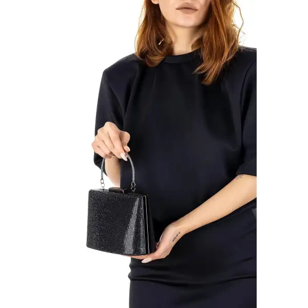 Archangel Taşlı Zincir Askılı Abiye Çanta