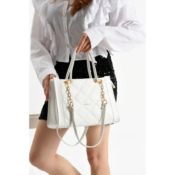 archangel Zincir Askılı Kapitone Desenli Kadın El Çantası – Zarafetin Modern Yorumu