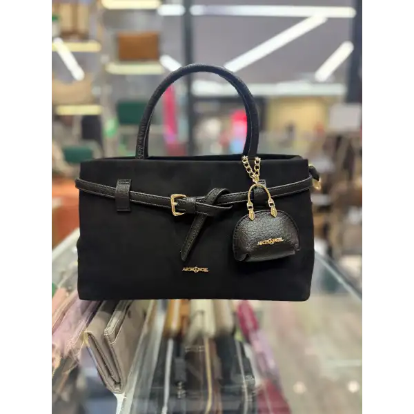 Archangel Süet Kol Çantası Top Handle Bag Mini Tote Çanta