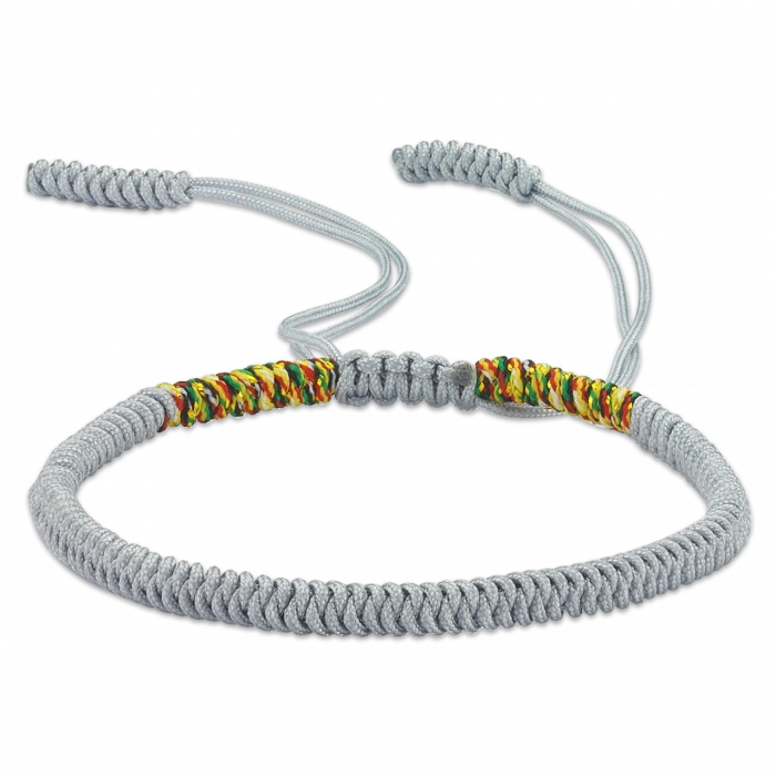 Açık Gri Şans Bilekliği Unisex