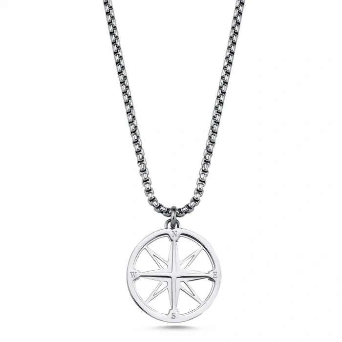 Compas 2 Çelik Kolye