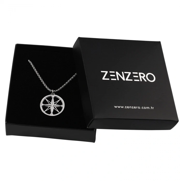 Compas Black Erkek Çelik Kolye