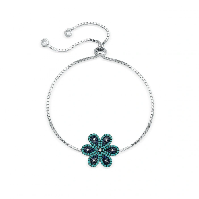 Gümüş Altı Yapraklı Yonca Bileklik