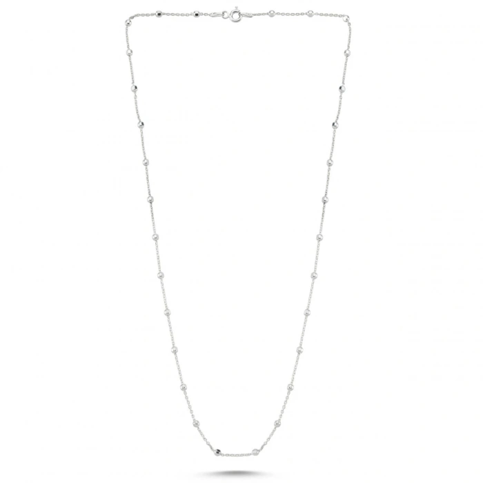 Gümüş Antonella Top Detaylı Kolye