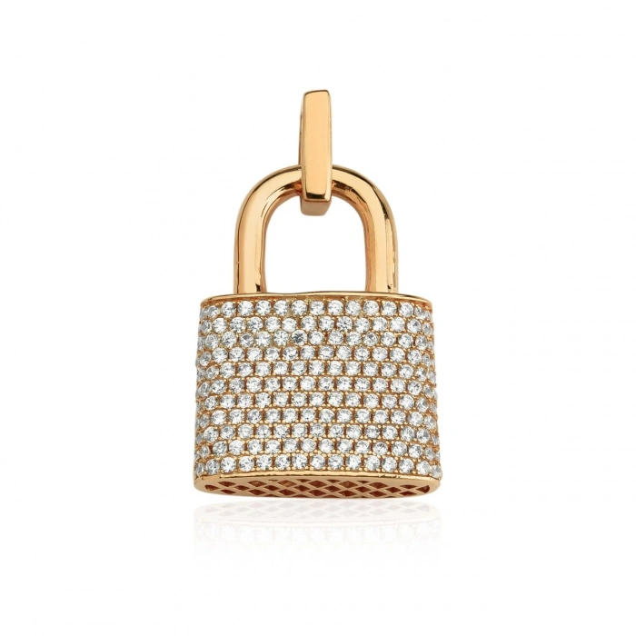 Gümüş Aşkın Kilidi Kolye