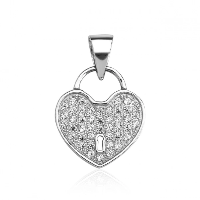 Gümüş Aşkın Kilidi Kolye