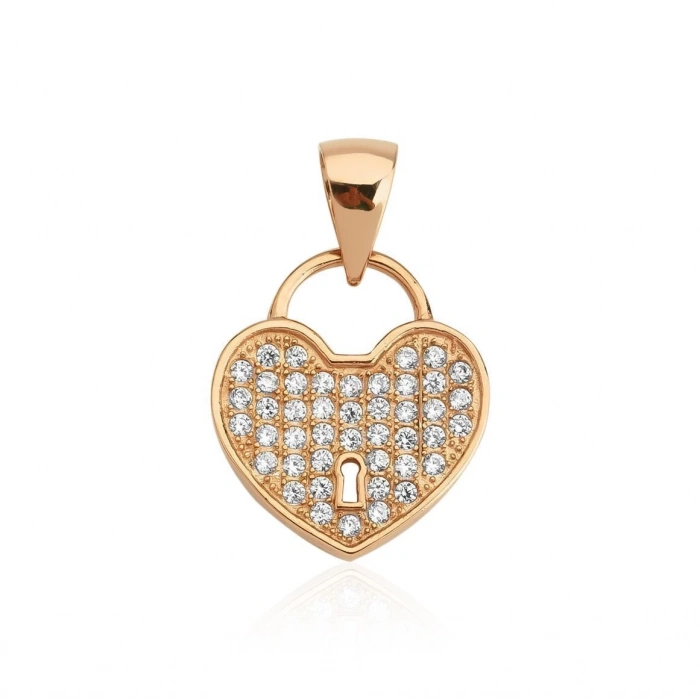 Gümüş Aşkın Kilidi Kolye