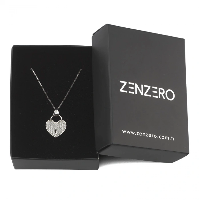 Gümüş Aşkın Kilidi Kolye