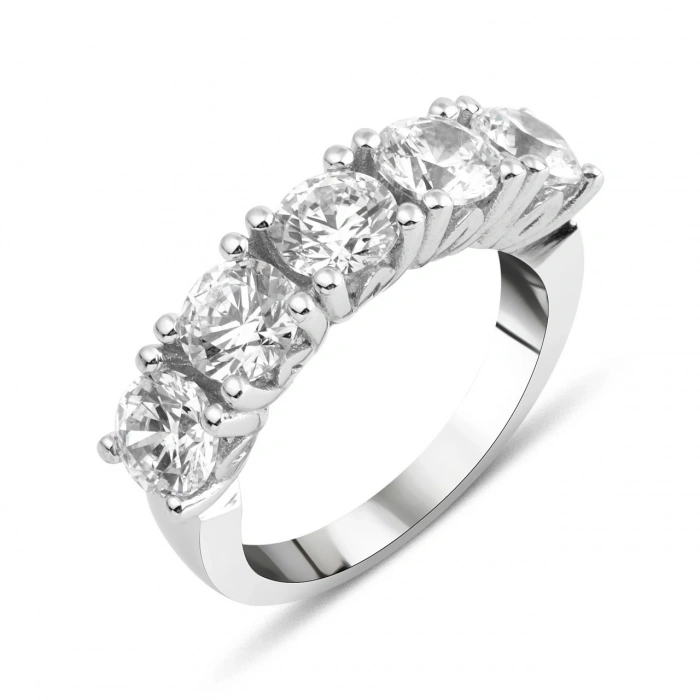 Gümüş Beş Taş Yüzük