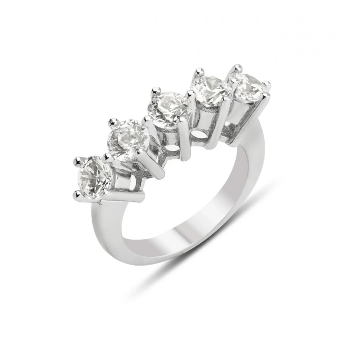 Gümüş Beş Taş Yüzük