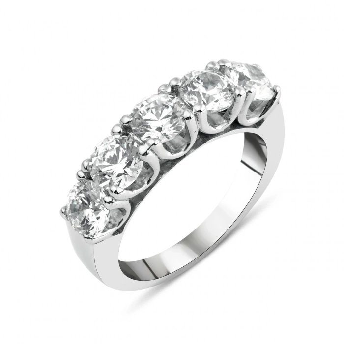 Gümüş Beş Taş Yüzük