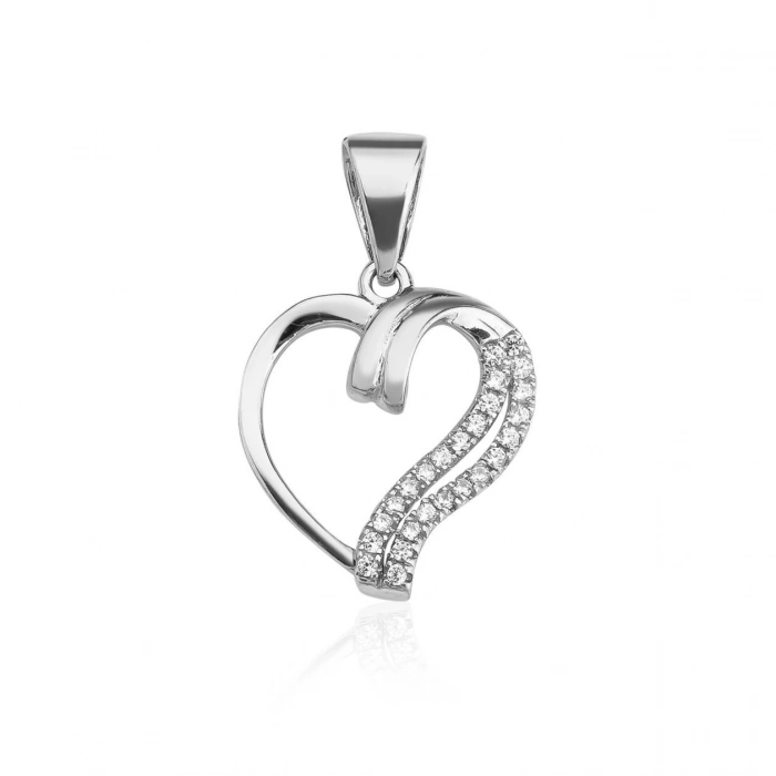 Gümüş Corazón Kolye