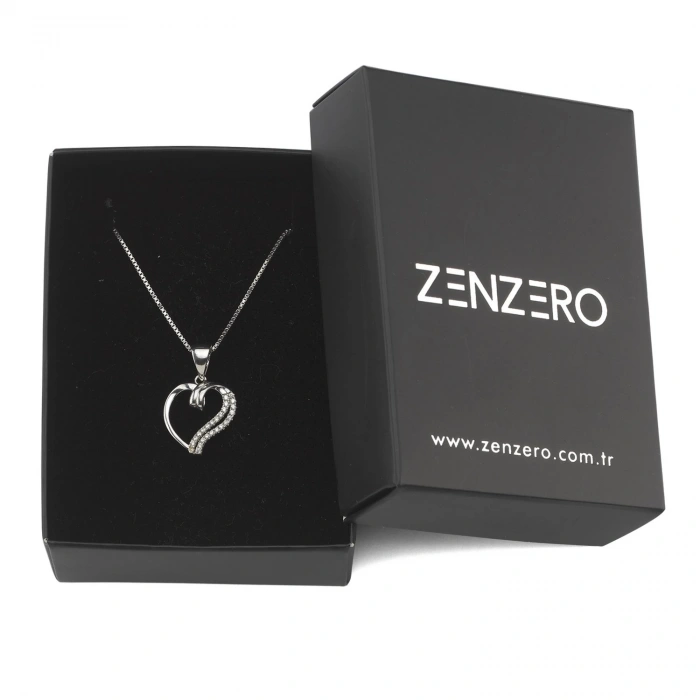 Gümüş Corazón Kolye