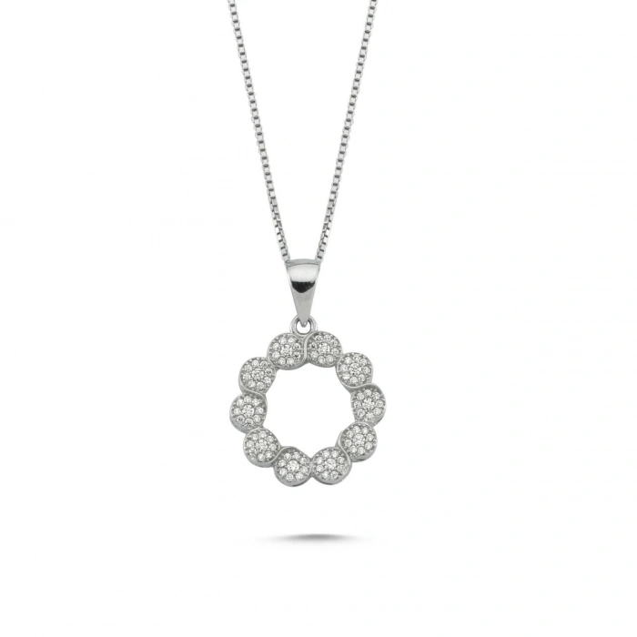 Gümüş Daisy Kolye