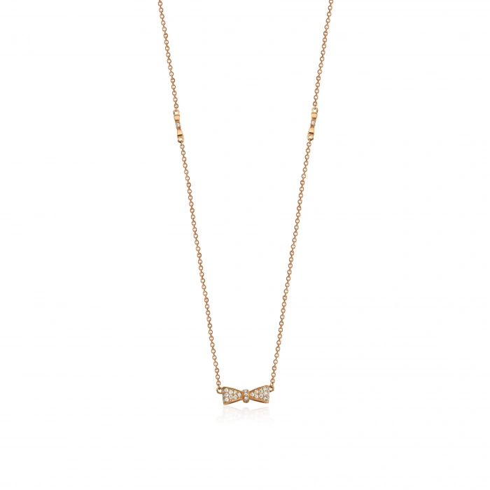 Gümüş Fiyonk Rose Kolye