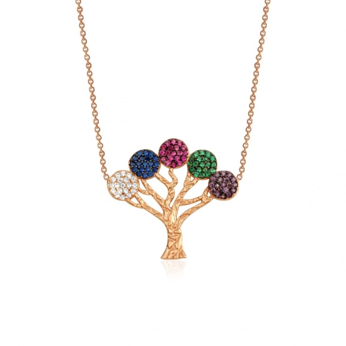 Gümüş Hayat Ağacı Kolye