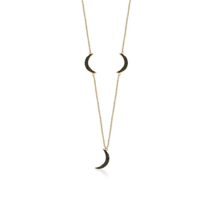 Gümüş Hilal Motifli Kolye