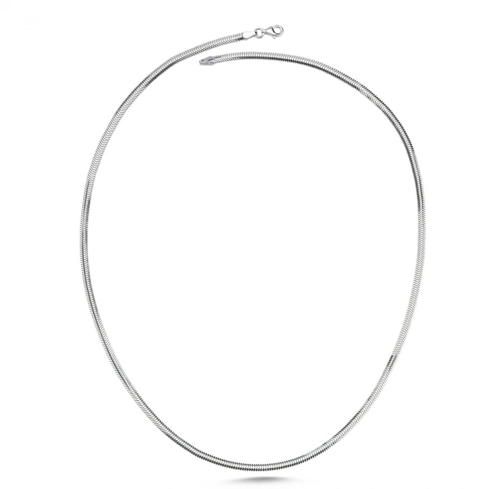 Gümüş İnce Balık Sırtı Zincir