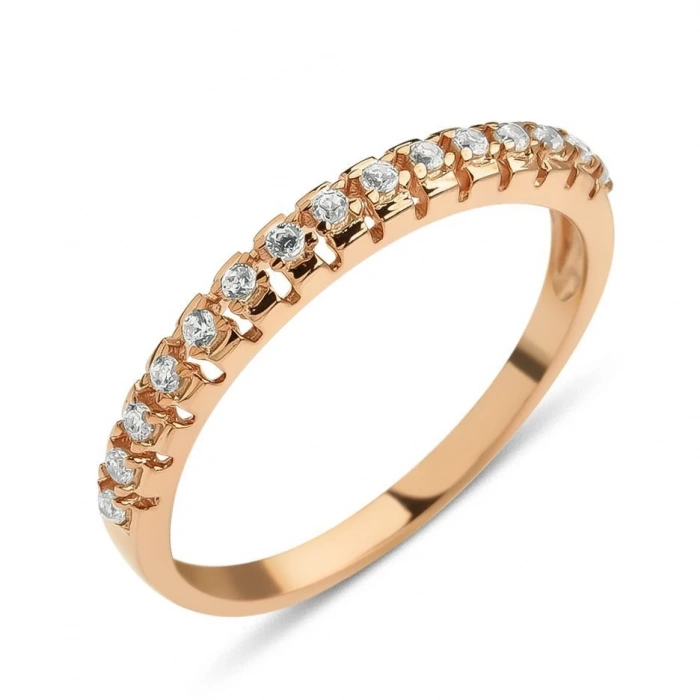 Gümüş İnce Taşlı Yüzük