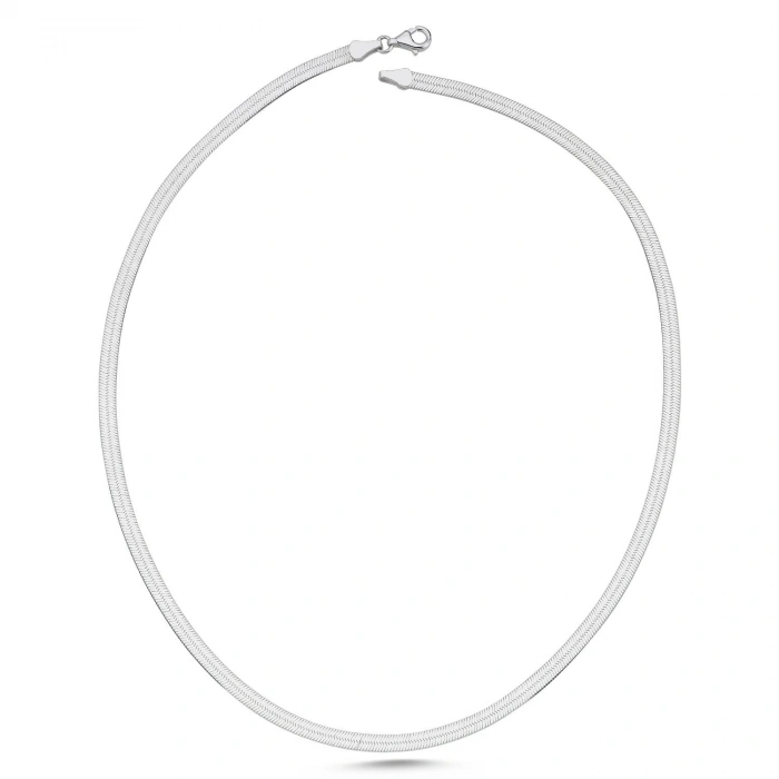 Gümüş Kalın Balık Sırtı Zincir