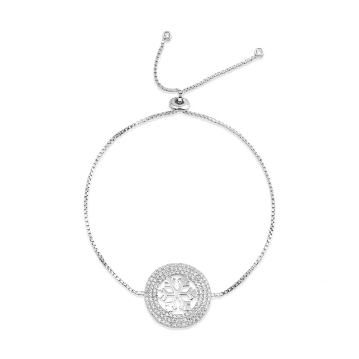 Gümüş Kar Tanesi Bileklik