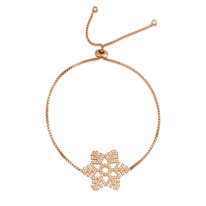 Gümüş Kar Tanesi Bileklik